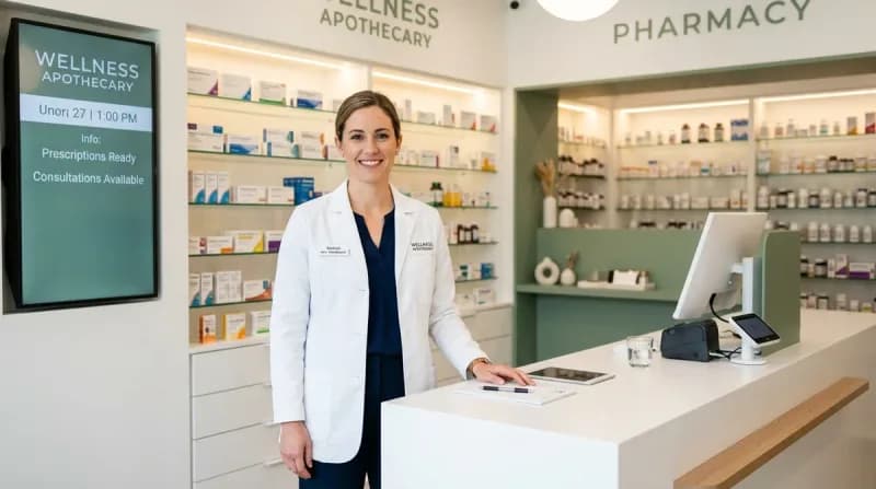 Professional pharmacist with generic medicines | SafeRxPills online pharmacy
