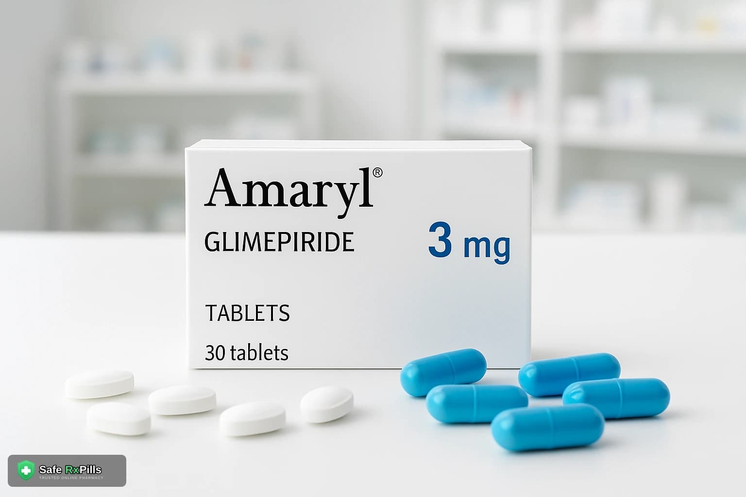 Buy Amaryl (Glimepiride) Online: Dosing, Hypoglycaemia Risk and What to Verify First | SafeRxPills