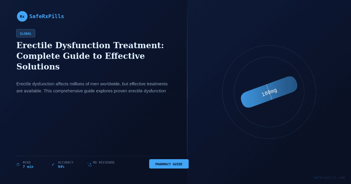 Erectile Dysfunction Treatment | SafeRxPills