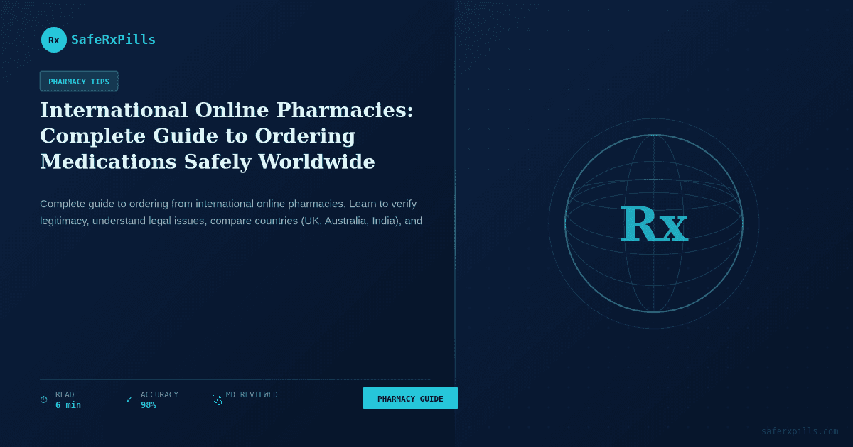 International Online Pharmacies | SafeRxPills