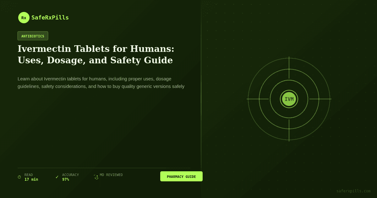 Ivermectin tablets for humans with dosage information and safety guidelines for medical use