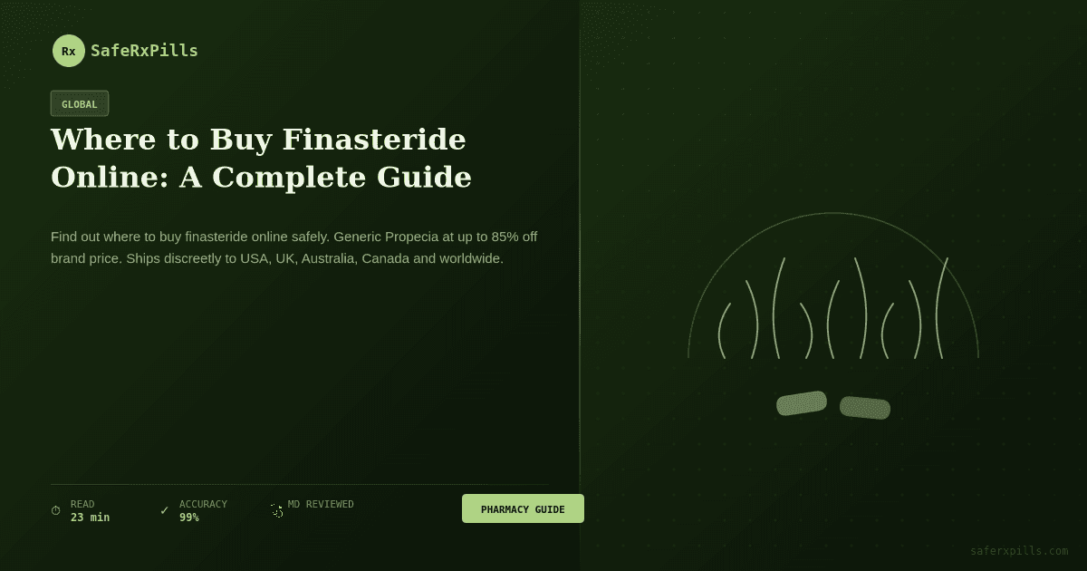 Finasteride online pharmacy guide showing where to buy prescription medication safely