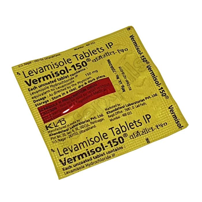 Buy Vermisol 150mg (Levamisole) - Levamisole | SafeRxPills