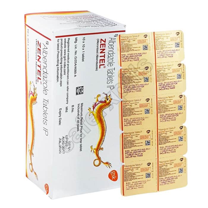 Buy Zentel 400mg (Albendazole) - Albendazole | SafeRxPills
