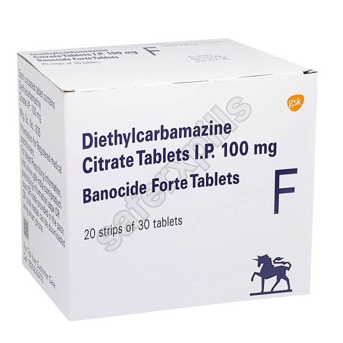 Buy Banocide Forte (Diethylcarbamazine) - Diethylcarbamazine | SafeRxPills