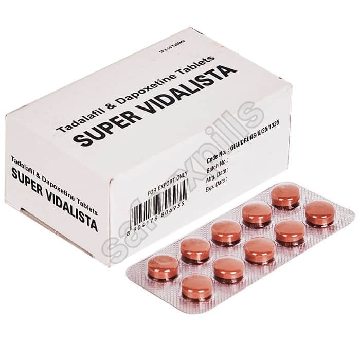 Buy Super Vidalista - Tadalafil/Dapoxetine | SafeRxPills