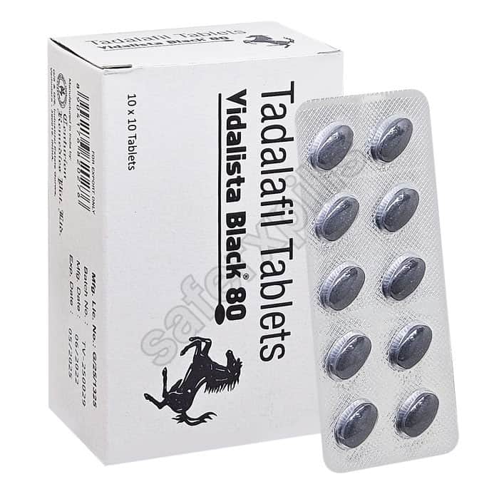 Buy Vidalista Black 80mg - Tadalafil | SafeRxPills