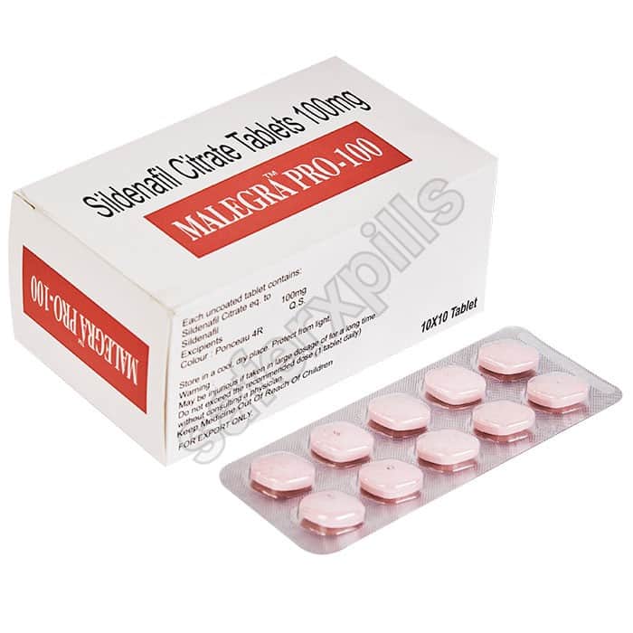 Buy Malegra Professional 100mg - Sildenafil Citrate | SafeRxPills
