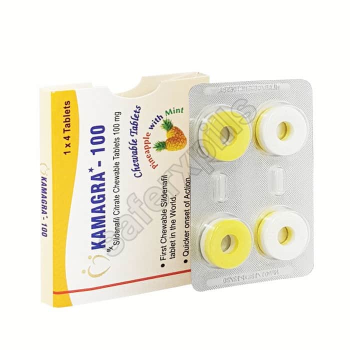Buy Kamagra Polo Chewable 100mg - Sildenafil Citrate | SafeRxPills