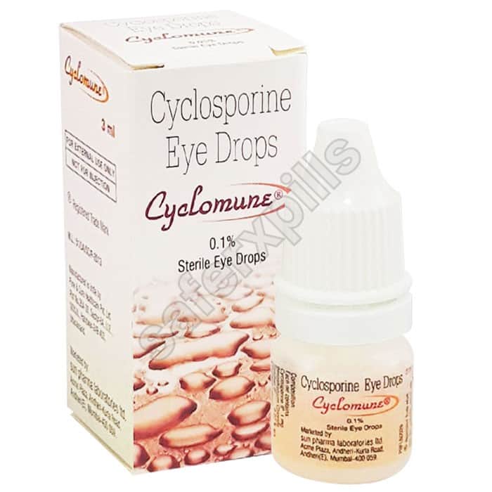 Buy Cyclomune 0.1% Eye Drop - Cyclosporine | SafeRxPills