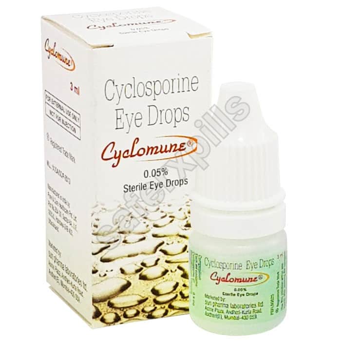 Buy Cyclomune 0.05% Eye Drop - Cyclosporine | SafeRxPills