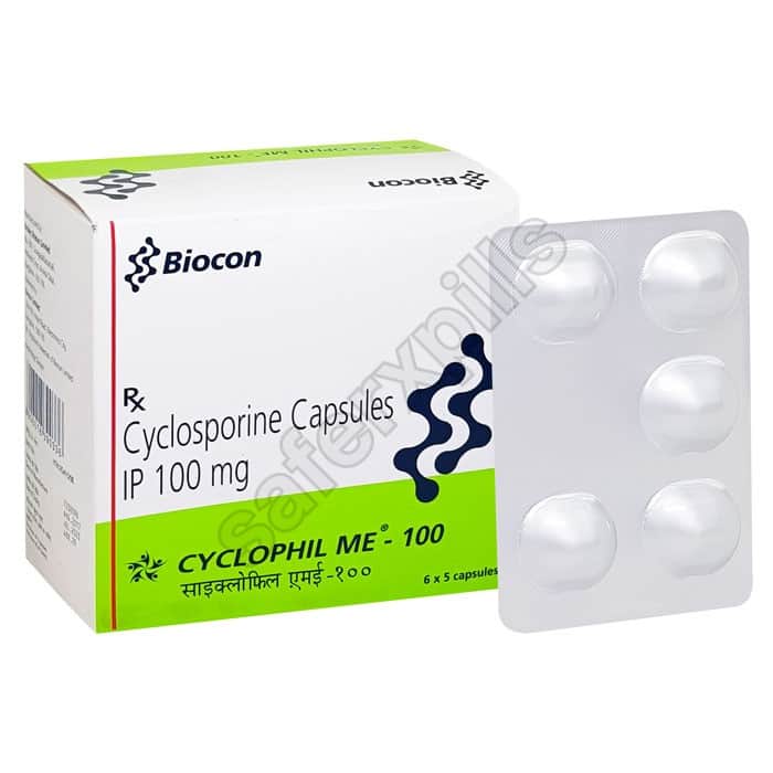 Buy Cyclophil Me 100mg Capsule - Cyclosporine | SafeRxPills