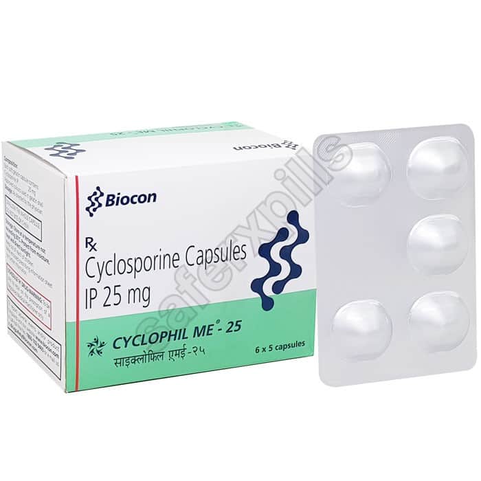 Buy Cyclophil Me 50mg Capsule - Cyclosporine | SafeRxPills