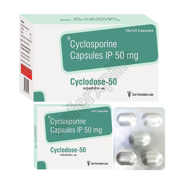 Buy Cyclodose 50mg Capsule - Cyclosporine | SafeRxPills