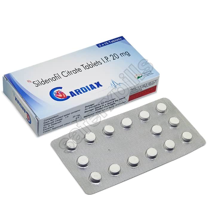 Buy Cardiax 20mg - Sildenafil Citrate | SafeRxPills