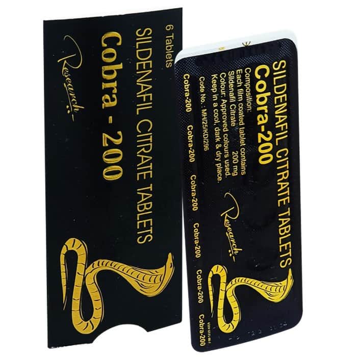 Buy Cobra 200mg - Sildenafil Citrate | SafeRxPills