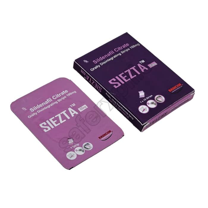 Buy Siezta 100mg - Sildenafil Citrate | SafeRxPills