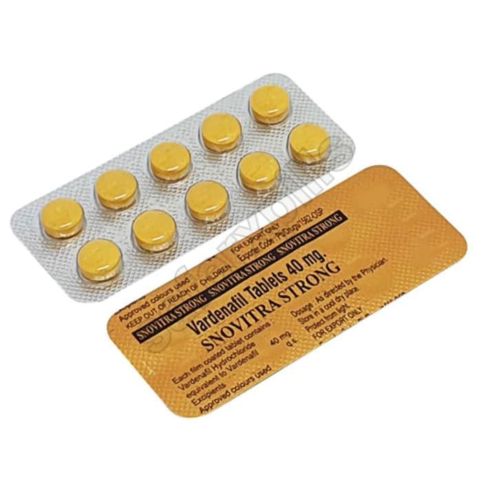 Buy Snovitra Strong 40mg - Vardenafil | SafeRxPills