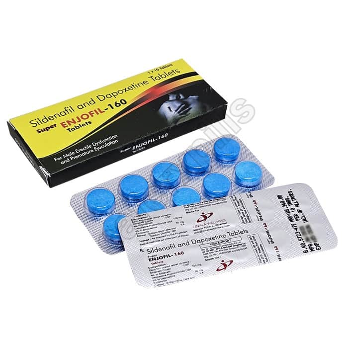 Buy Super Enjofil 160 - Sildenafil/Dapoxetine | SafeRxPills