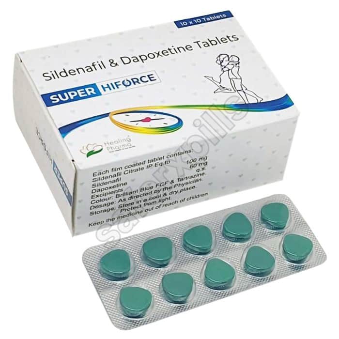 Buy Super Hiforce 100 - Sildenafil/Dapoxetine | SafeRxPills