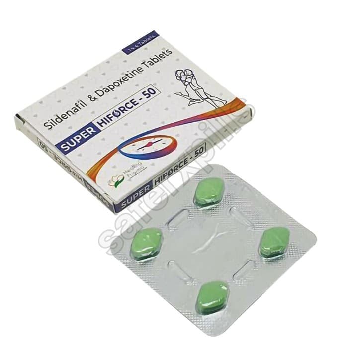 Buy Super Hiforce 50 - Sildenafil/Dapoxetine | SafeRxPills