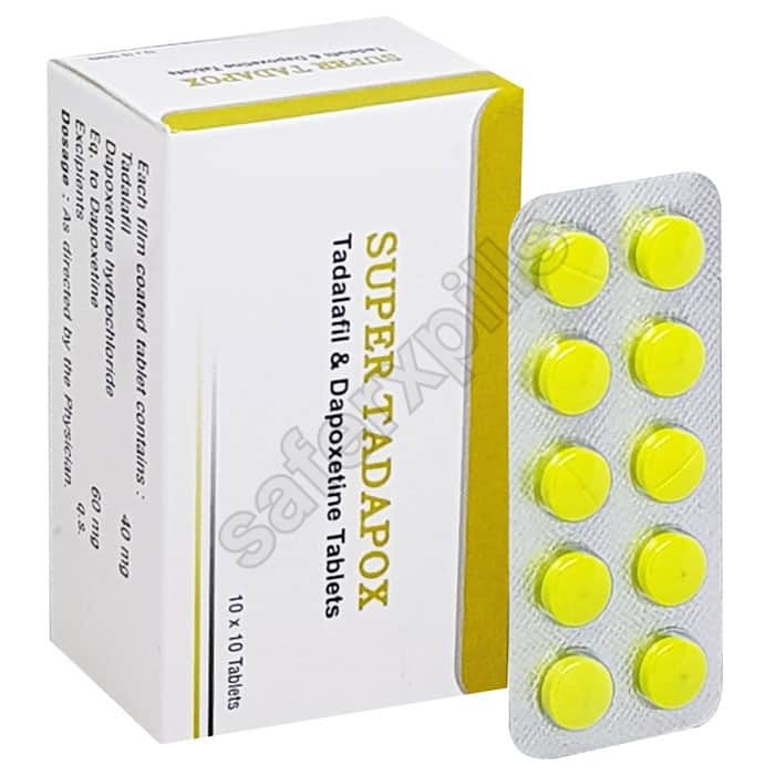 Buy Super Tadapox - Tadalafil/Dapoxetine | SafeRxPills