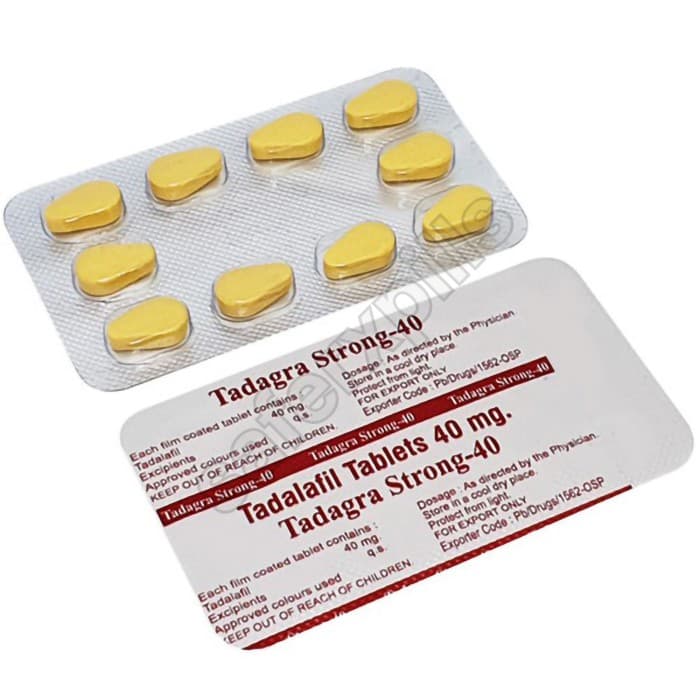Buy Tadagra Strong 40mg - Tadalafil | SafeRxPills