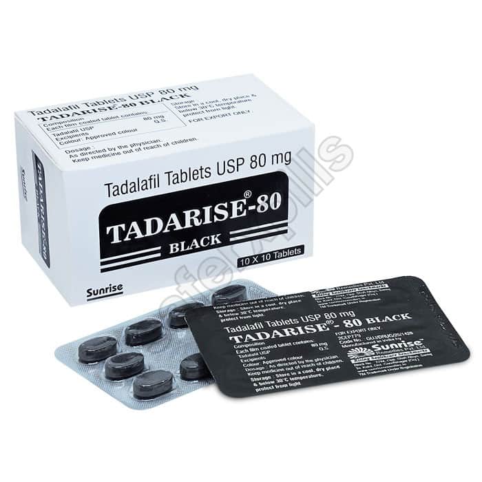 Buy Tadarise Black 80mg - Tadalafil | SafeRxPills