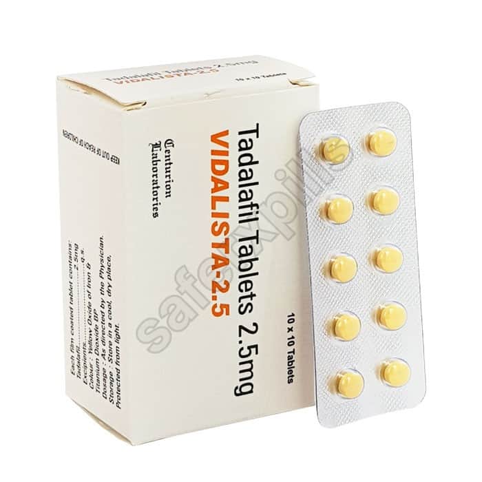 Buy Vidalista 2.5mg - Tadalafil | SafeRxPills