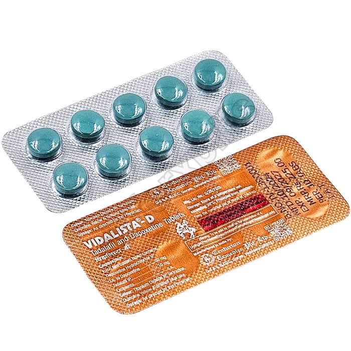 Buy Vidalista D - Tadalafil/Dapoxetine | SafeRxPills