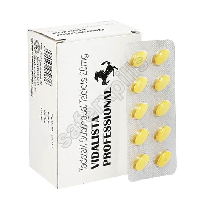 Buy Vidalista Professional 20mg - Tadalafil | SafeRxPills