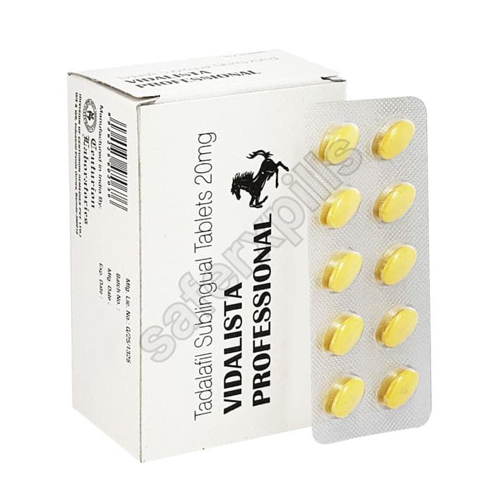 Buy Vidalista Professional 20mg - Tadalafil | SafeRxPills