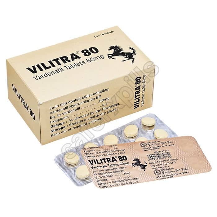 Buy Vilitra 80mg - Vardenafil | SafeRxPills