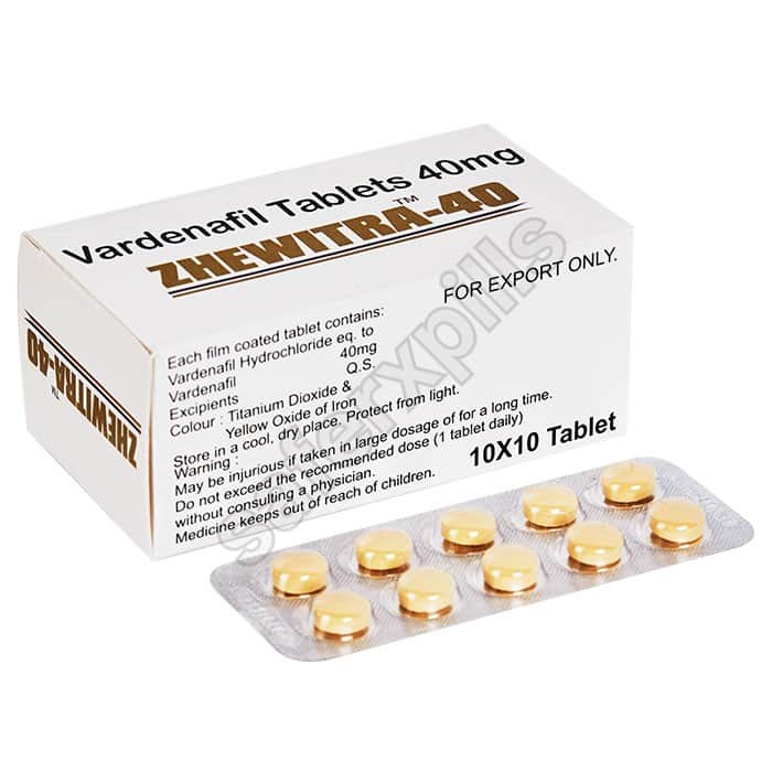 Buy Zhewitra 40mg - Vardenafil | SafeRxPills