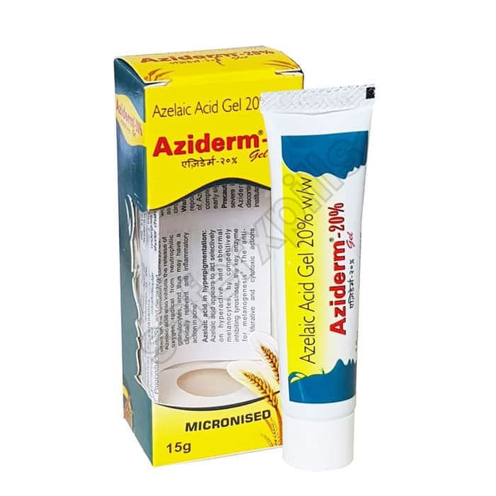 Buy Aziderm Gel 20% - Azelaic Acid | SafeRxPills