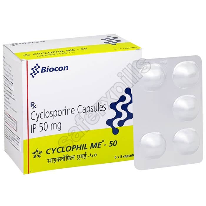 Buy Cyclophil Me 50mg - Cyclosporine | SafeRxPills