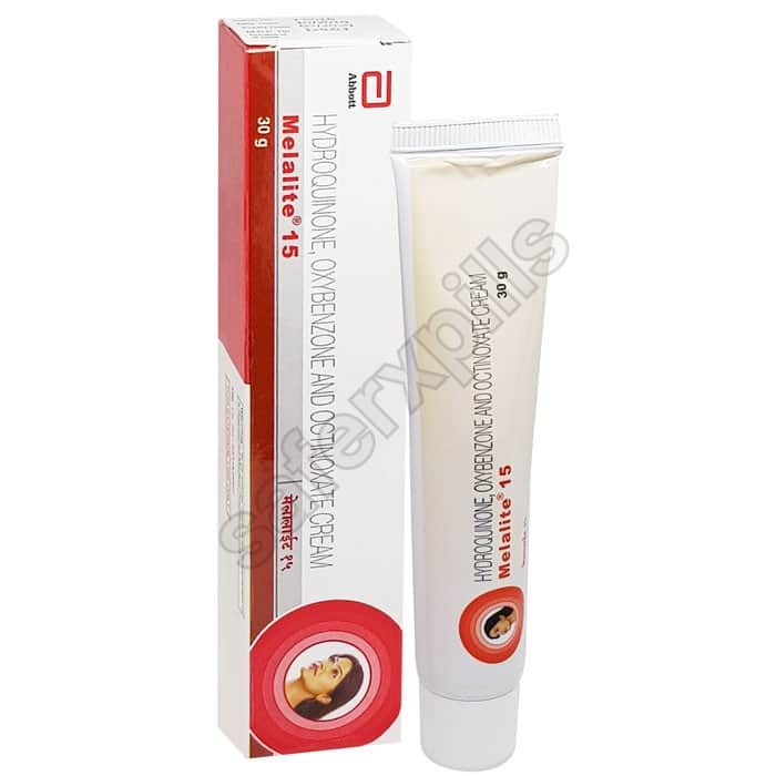 Buy Melalite 15 Cream - Hydroquinone/Octinoxate/Oxybenzone | SafeRxPills