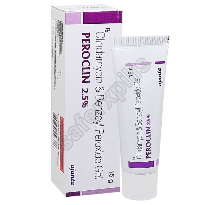 Buy Peroclin 2.5% Gel - Benzoyl Peroxide/Clindamycin | SafeRxPills