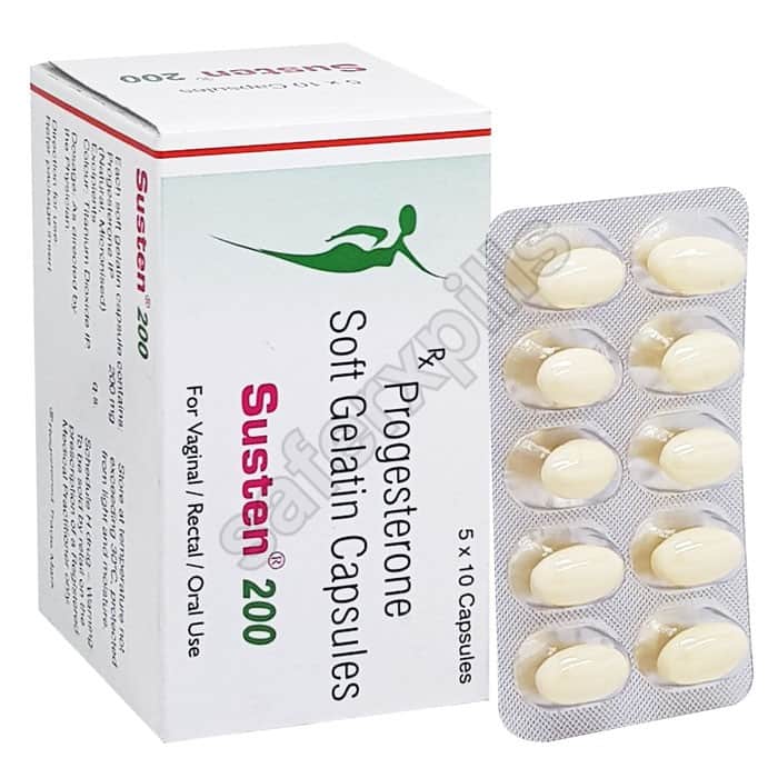 Buy Susten 200mg Softgel Capsule - Progesterone | SafeRxPills