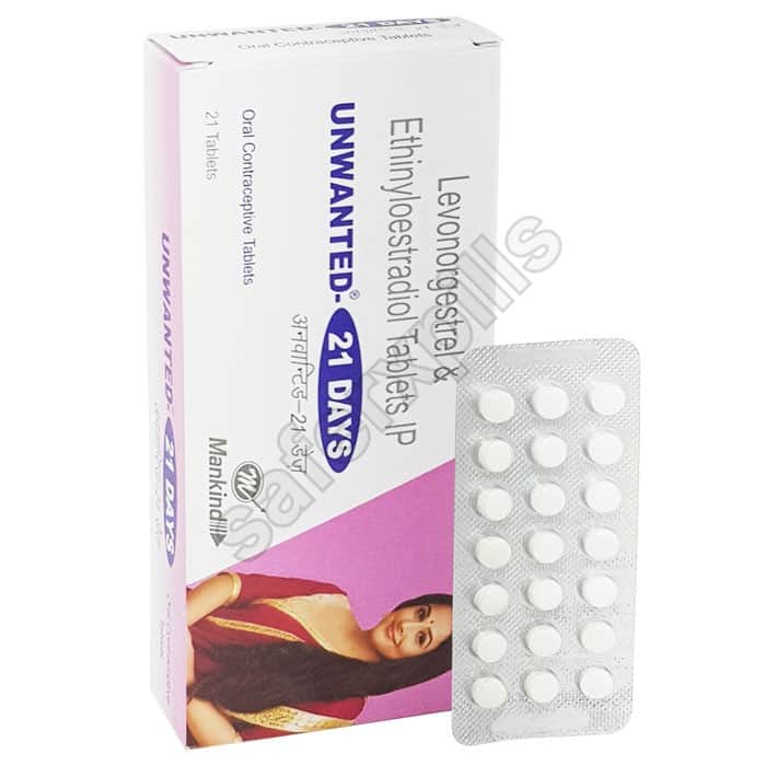 Buy Unwanted 21 Days - Levonorgestrel/Ethinylestradiol | SafeRxPills