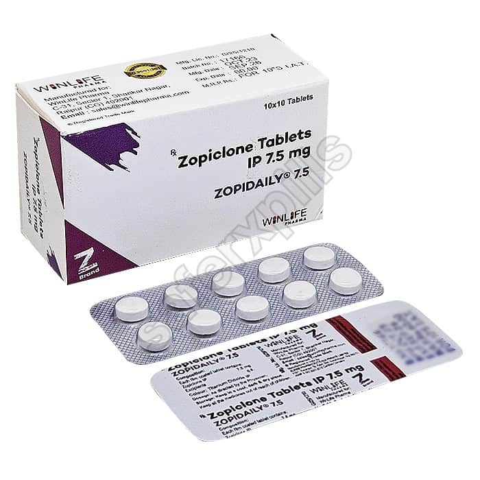 Buy Zopidaily 7.5mg (Zopiclone) online | SafeRxPills