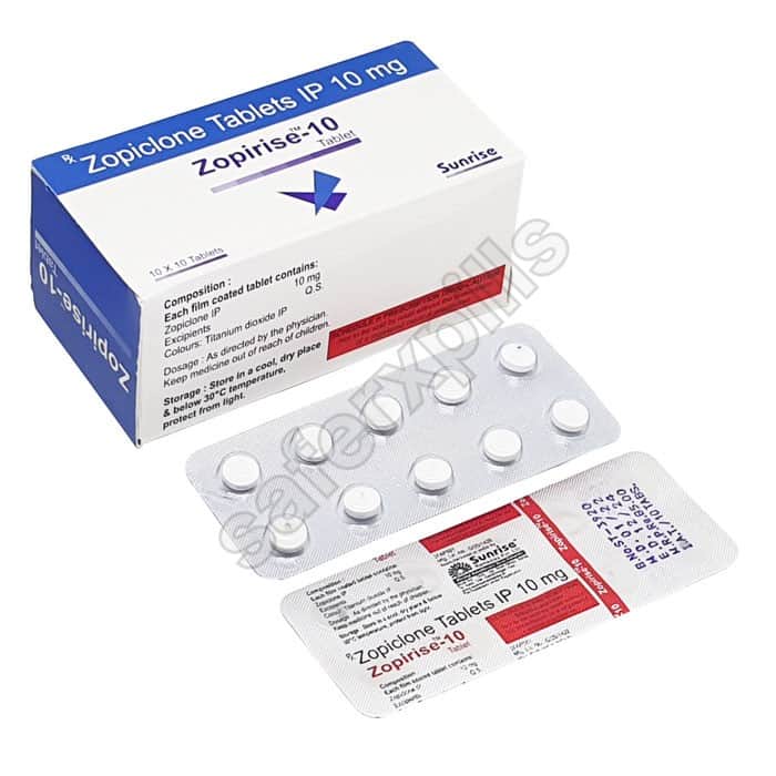 Buy Zopirise 10mg (Zopiclone) online | SafeRxPills