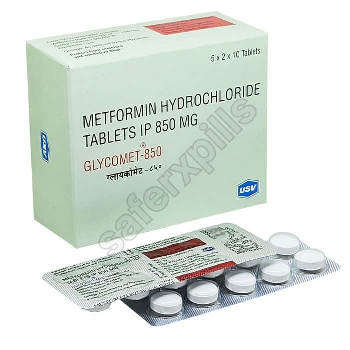 Buy Glycomet 850 Mg (Metformin HCl) online | SafeRxPills