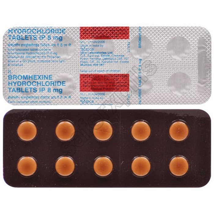 Buy Bromhexine Hydrochloride 8mg (Bromhexine) online | SafeRxPills