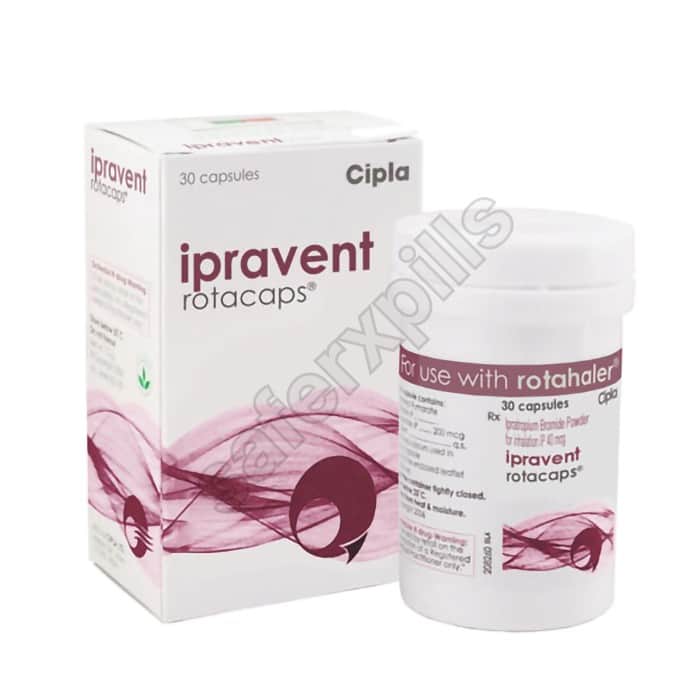 Buy Ipravent Rotacaps 40 (Ipratropium Bromide) online | SafeRxPills
