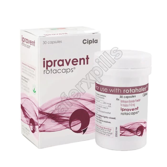 Buy Ipravent Rotacaps 40 (Ipratropium Bromide) online | SafeRxPills