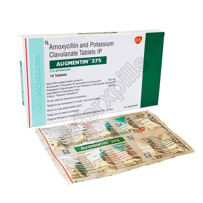 Buy Augmentin 375mg - Amoxicillin/Clavulanic Acid | SafeRxPills