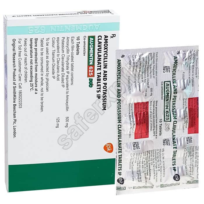 Buy Augmentin 625mg - Amoxicillin/Clavulanic Acid | SafeRxPills