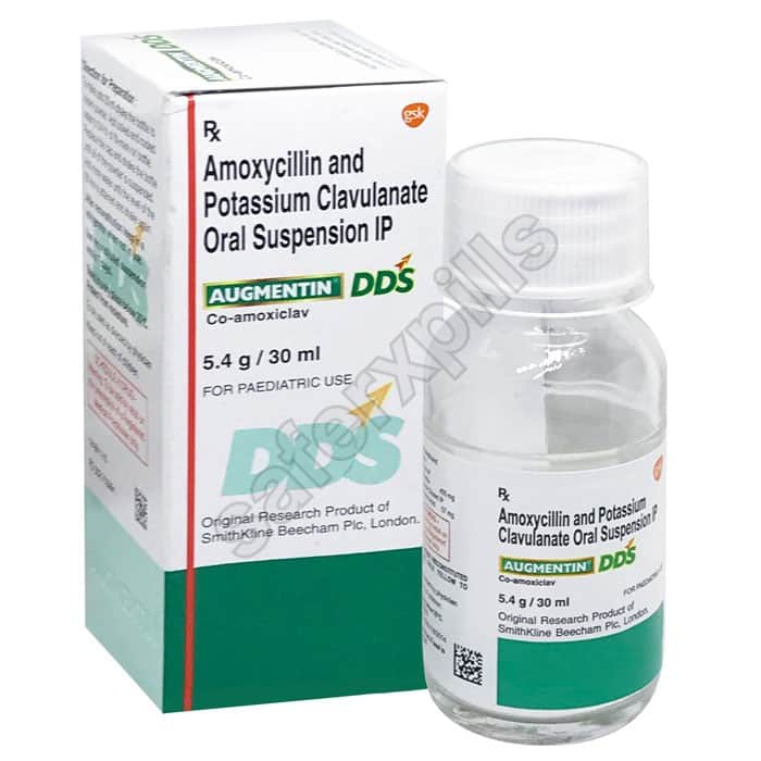 Buy Augmentin DDS Syrup - Amoxicillin/Clavulanic Acid | SafeRxPills